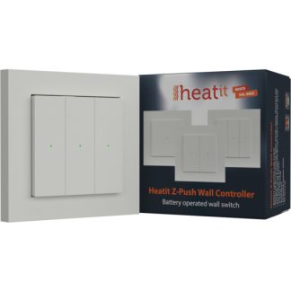 Heatit - Z-Push Veggkontroller - Hvit 9003