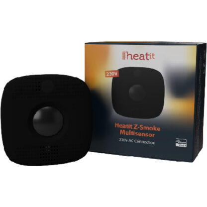 Heatit - Z-Wave - Z-Smoke Røyk og Multisensor 230V Sort